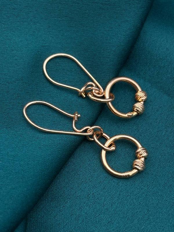گوشواره زنانه طلا ۱۸ عیار گوشواره گوی برنارد طلای کالین