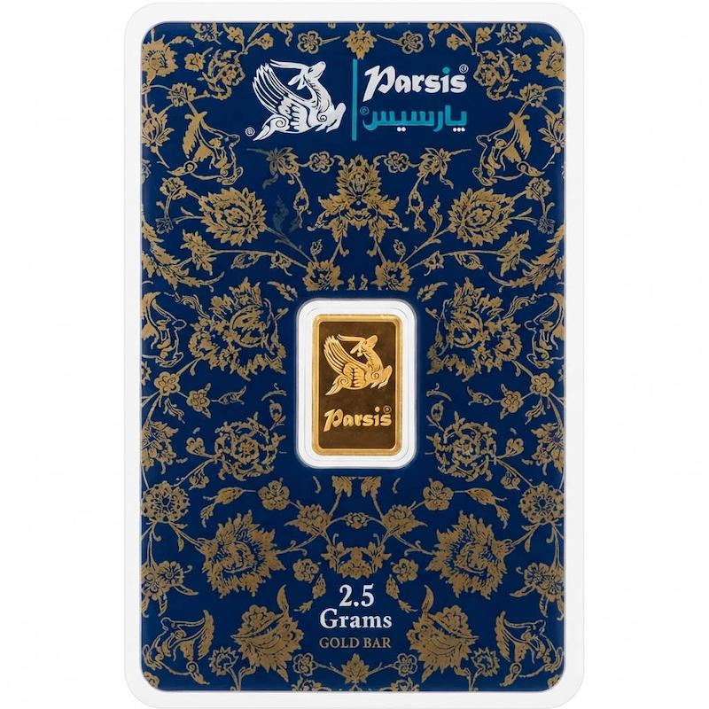 شمش طلا 999.9 عیار 2.5 گرم بدون اجرت بلورا  گالری