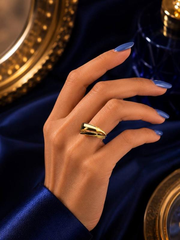 انگشتر زنانه طلا ۱۸ عیار ریتون گالری گلدن رز