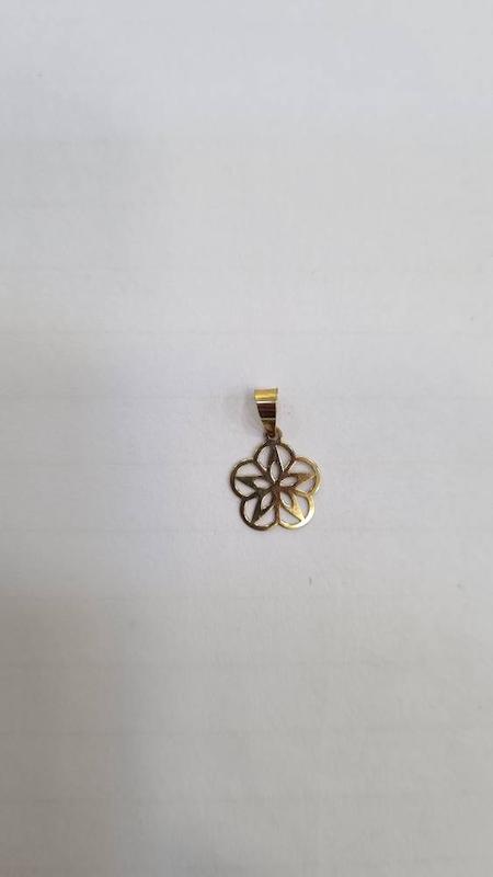 آویز طلا ۱۸ عیار آویز طلا طرح گل اسلیمی گالری طلا و سکه مه آرا