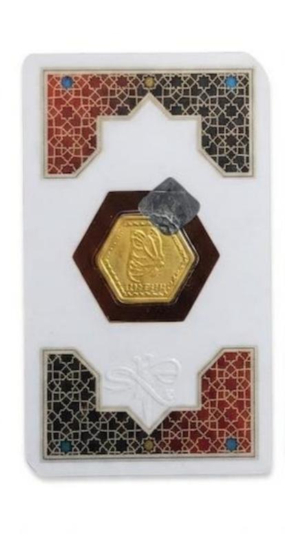 سکه طلا ۱۸ عیار مسجدی یزد 400 سوتی (شاپرک) گالری نوما