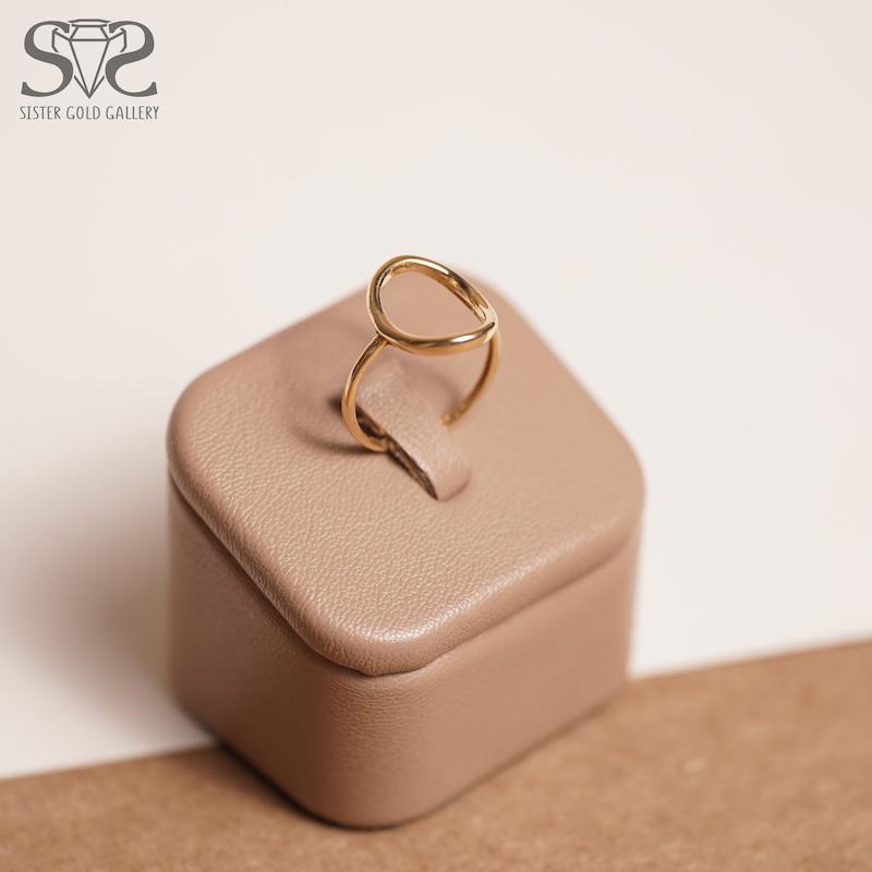 انگشتر زنانه طلا ۱۸ عیار انگشتر طلا بیضی خالی کد s-1496 گالری طلا سیستر