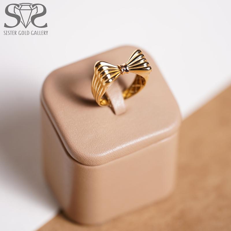 انگشتر زنانه طلا ۱۸ عیار انگشتر طلا پاپیون کد s-2283 گالری طلا سیستر