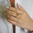 انگشتر زنانه طلا ۱۸ عیار انگشتر طلا پاپیون کد s-2283 گالری طلا سیستر