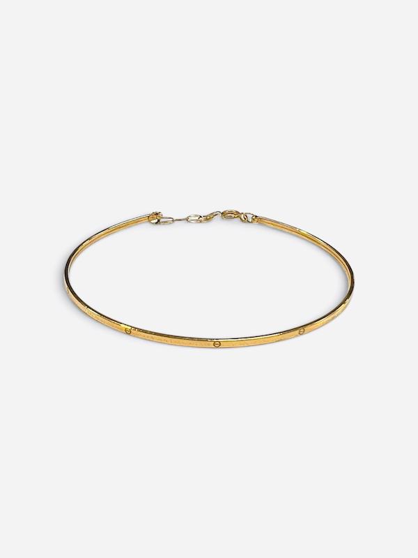 بنگل زنانه طلا ۱۸ عیار دستبند بنگل لاو کارتیه با حلقه سایز Zhofil.gold