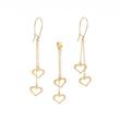 زنانه نیم ست طلا ۱۸ عیار نیم ست قلب آویزی گالری یگانه