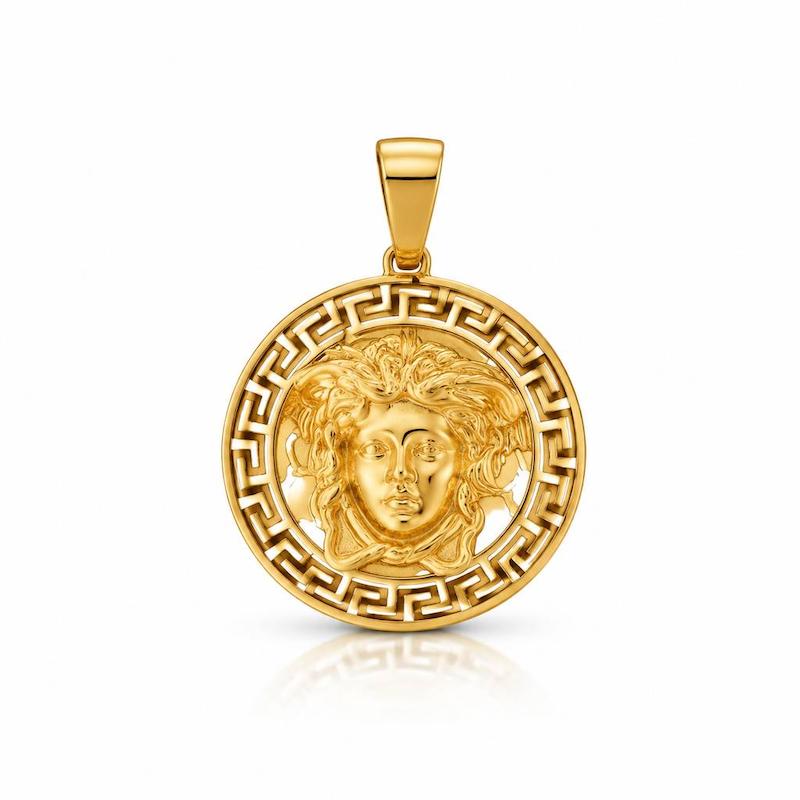 آویز زنانه طلا ۱۸ عیار ورساچه بدون اجرت لی لی گلد