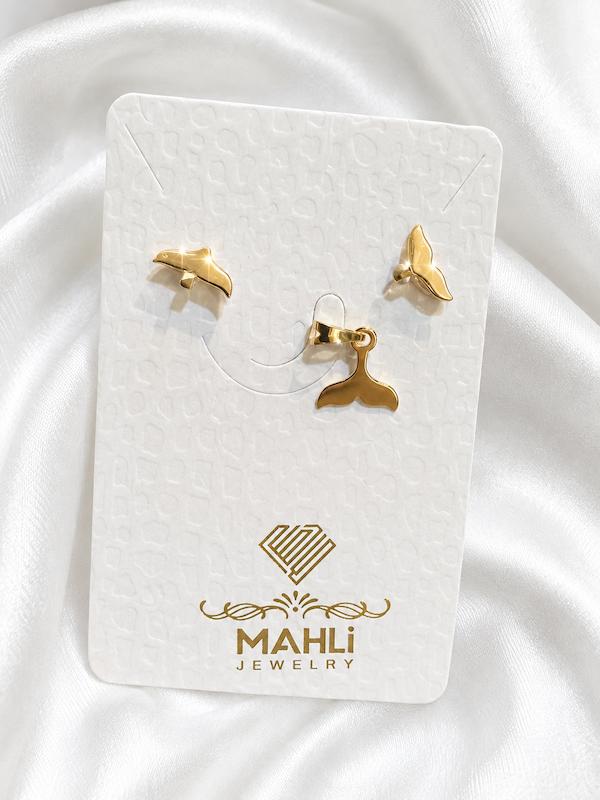 بچگانه نیم ست طلا ۱۸ عیار نیم ست mahli گالری فرح بخش