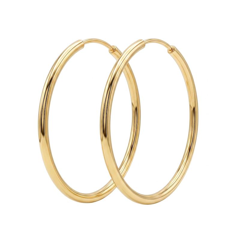 گوشواره زنانه طلا ۱۸ عیار گوشواره حلقه ای سایر ۴ گالری کاژه گلد