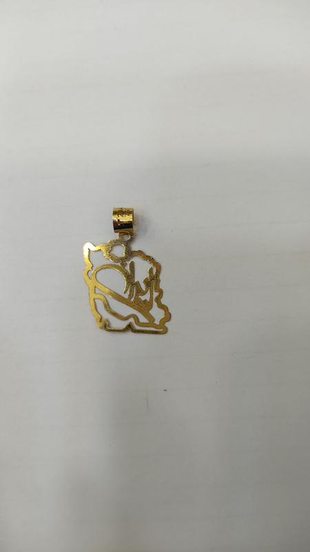 آویز طلا ۱۸ عیار پلاک ایران طلا گالری مه ارا مدوپد گالری طلا و سکه مه آرا