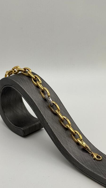 دستبند زنانه طلا ۱۸ عیار دنیا گالری کیا