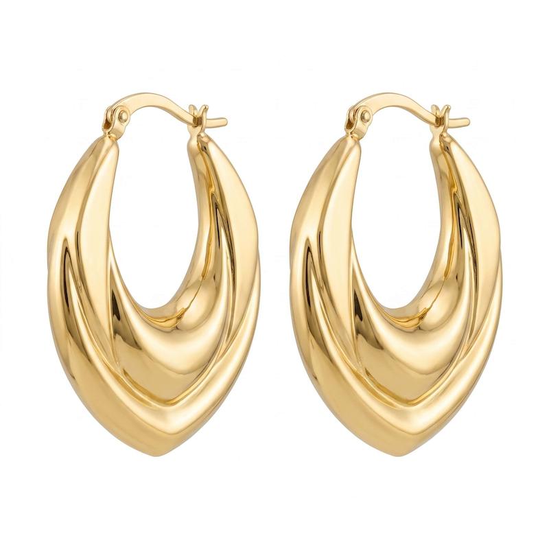 گوشواره طلا ۱۸ عیار گوشواره خانمای خوش سلیقه درساژ