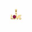 آویز زنانه طلا ۱۸ عیار Love سانل گلد