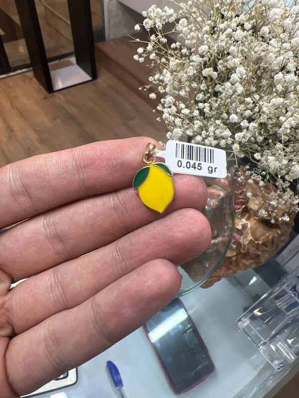 آویز طلا ۱۸ عیار آویز لیمو ترش کد 112 طلا و جواهری سعیدی