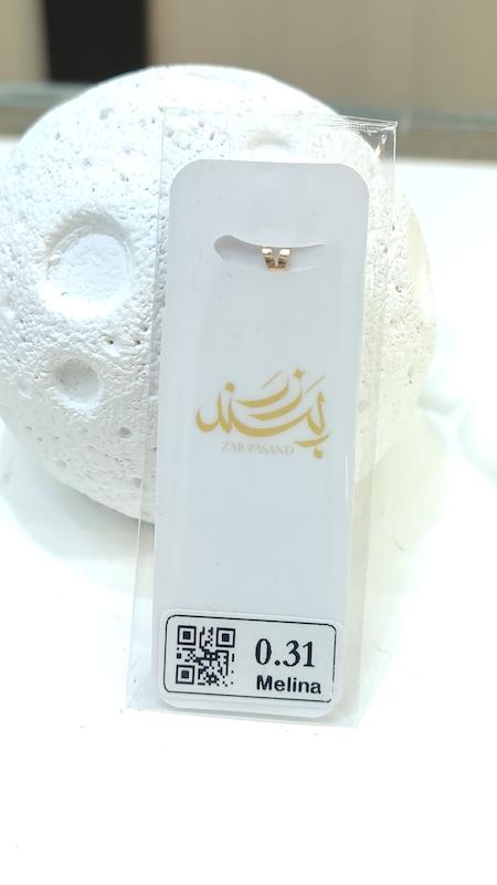 آویز زنانه طلا ۱۸ عیار طرح پروانه سبک و نما دار گالری طلا وزیری