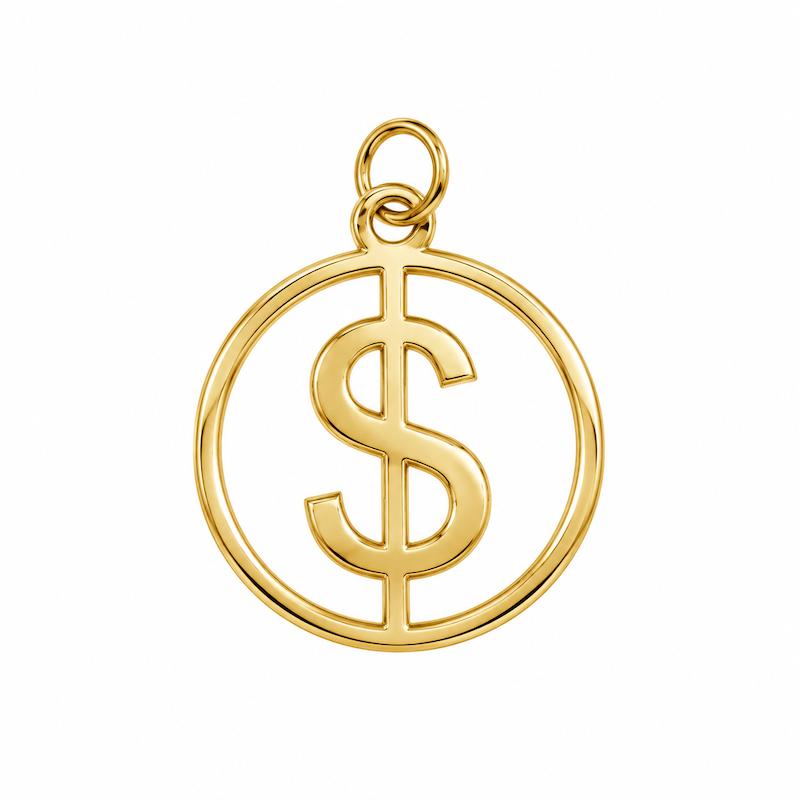 آویز طلا ۱۸ عیار دلار کد پناه گالری سها