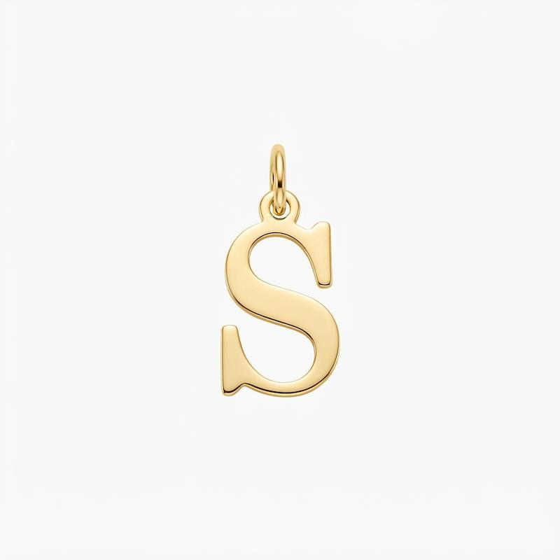 آویز طلا ۱۸ عیار حرف Sکد پناه گالری سها