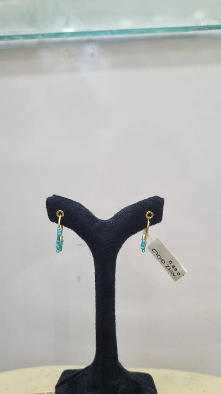 گوشواره طلا ۱۸ عیار حلقه ای میوکی گالری طلا مهرسام