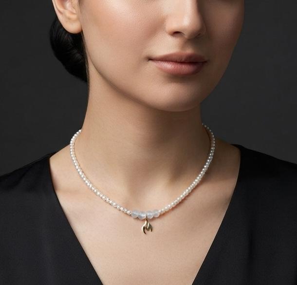گردنبند زنانه طلا ۱۸ عیار گردنبند چوکر میوکی پلاک طلا لیزری گالری کاژه گلد