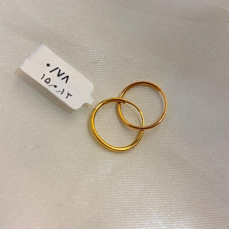 گوشواره طلا ۱۸ عیار گوشواره حلقه ای بدون اجرت گالری طلای رز