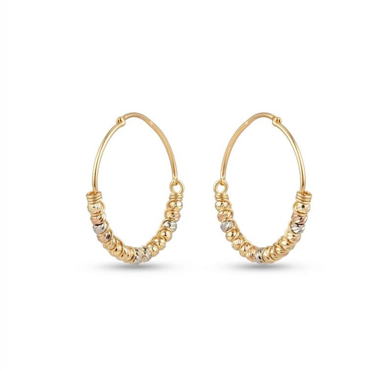 گوشواره طلا ۱۸ عیار گوشواره البرنادو گالری بابل طلا