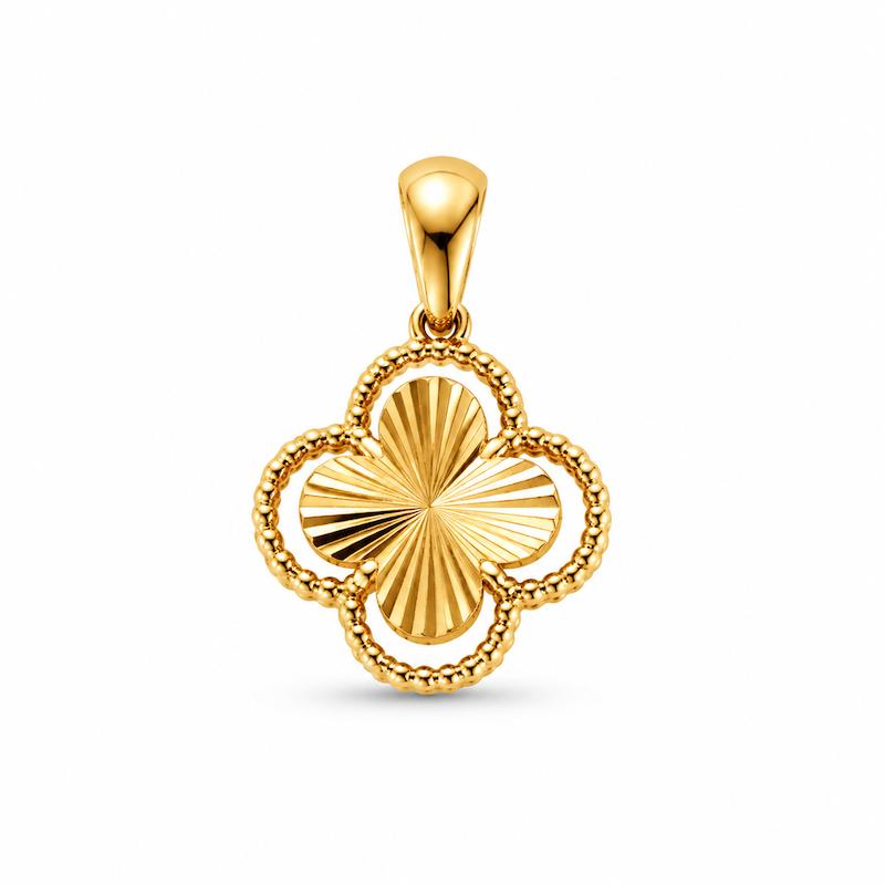 آویز زنانه طلا ۱۸ عیار ون کلیف مینیمال گالری طلای دایانا