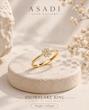 انگشتر زنانه طلا ۱۸ عیار SNOWFLAKE RING گالری اسدی