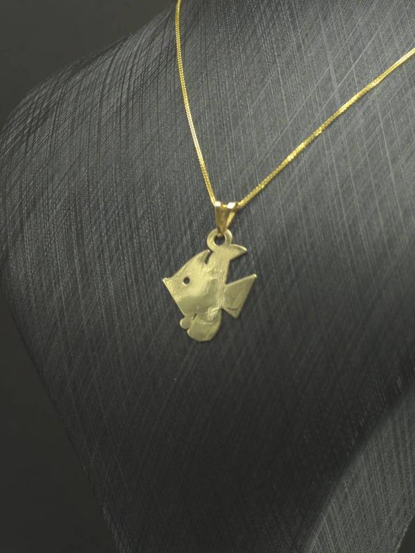 آویز طلا ۱۸ عیار ماهی نمو والی گلد