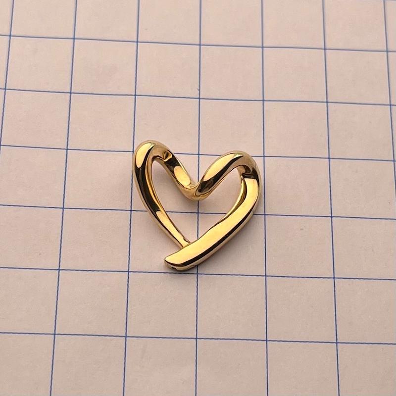 آویز طلا ۱۸ عیار قلب گرازیلای اورجینال کد 1 مندی گلد