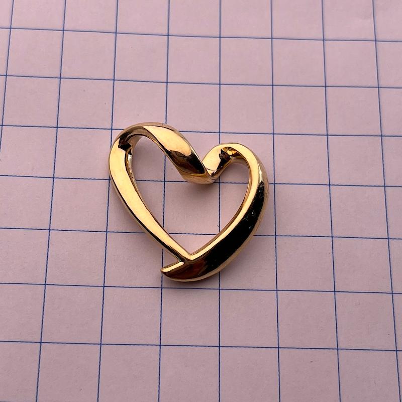 آویز طلا ۱۸ عیار قلب گرازیلای اورجینال کد 2 مندی گلد