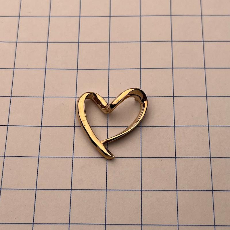 آویز طلا ۱۸ عیار قلب گرازیلا گلد کد 1 مندی گلد