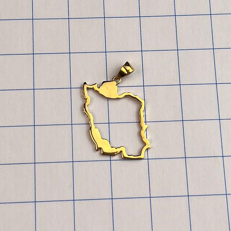 آویز طلا ۱۸ عیار ایران کد 40 مندی گلد