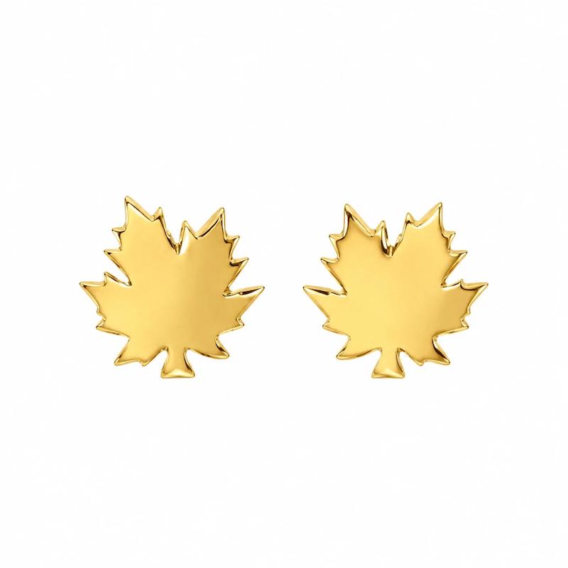 گوشواره طلا ۱۸ عیار برگ کد پناه گالری سها