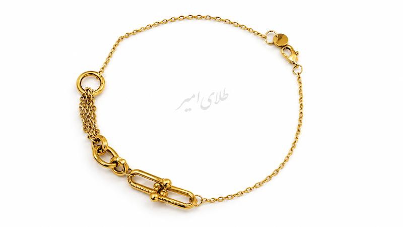 دستبند زنانه طلا ۱۸ عیار دستبند تیفانی طلای امیر