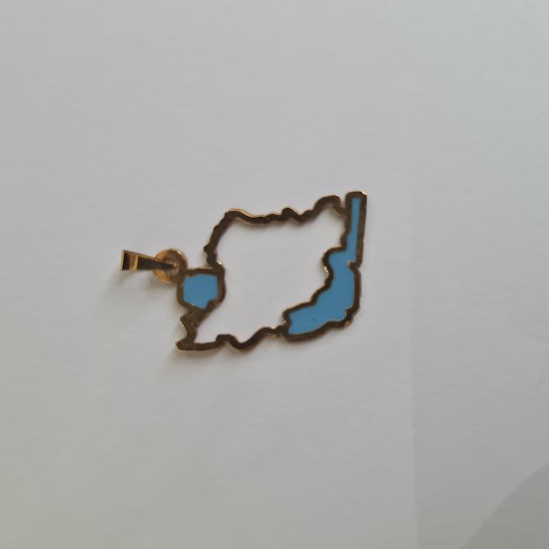 آویز زنانه طلا ۱۸ عیار پلاک ایران ستاره گلد