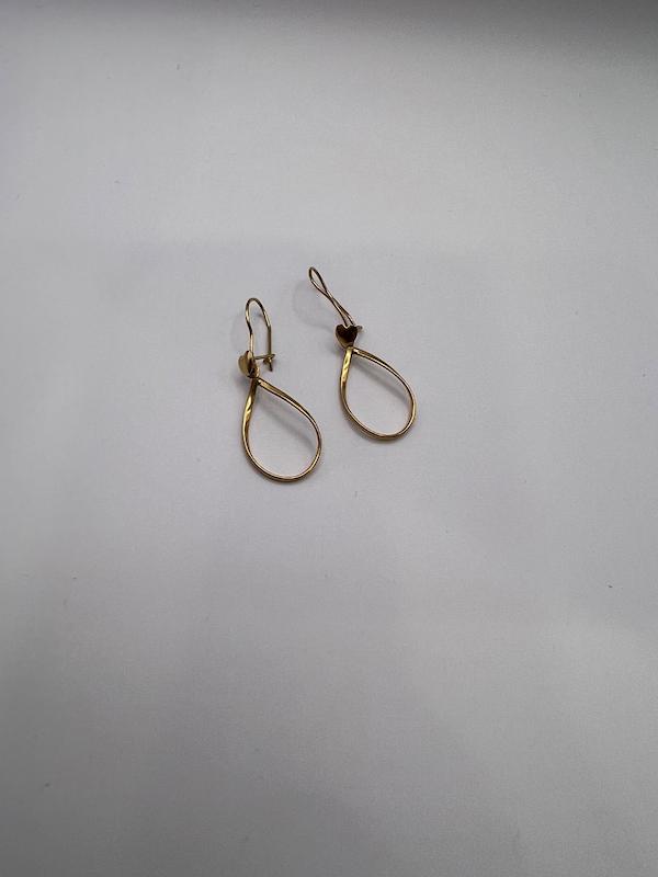 گوشواره زنانه طلا ۱۸ عیار گوشواره اشک گالری طلای آویز زر