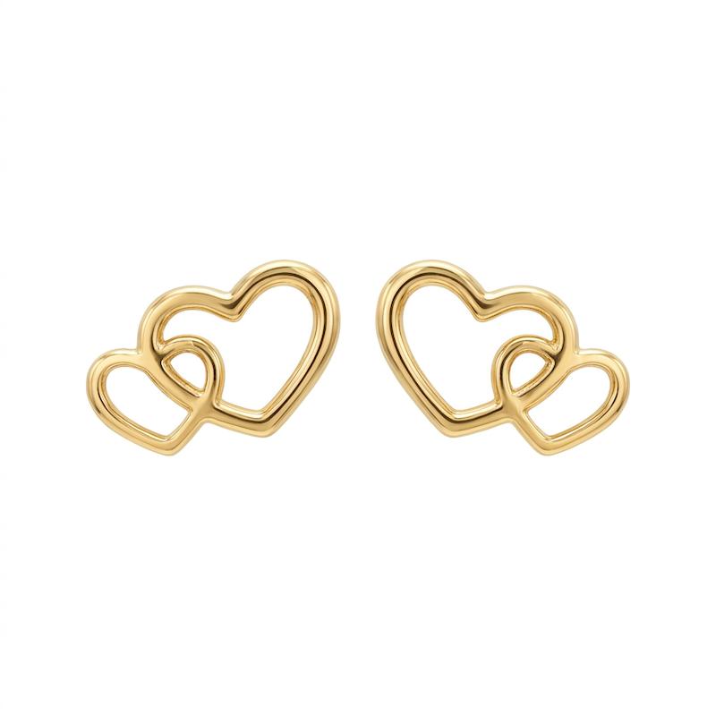 گوشواره طلا ۱۸ عیار عشق گره خورده والی گلد