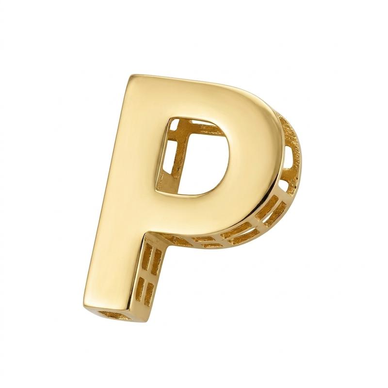 آویز طلا ۱۸ عیار حروف P والی گلد