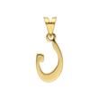 آویز طلا ۱۸ عیار حرف ن والی گلد