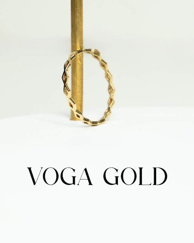 انگشتر زنانه طلا ۱۸ عیار لوزی لوزی سایز ۵۴ VoGa GOLD