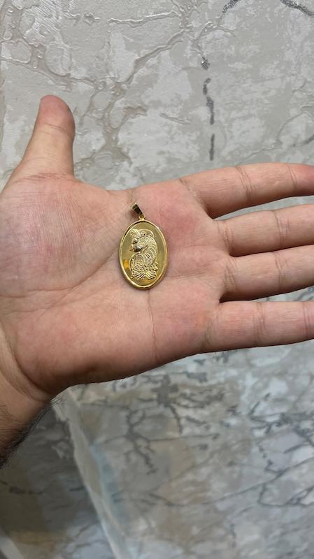 آویز زنانه طلا ۱۸ عیار الیزابت غزل گالری
