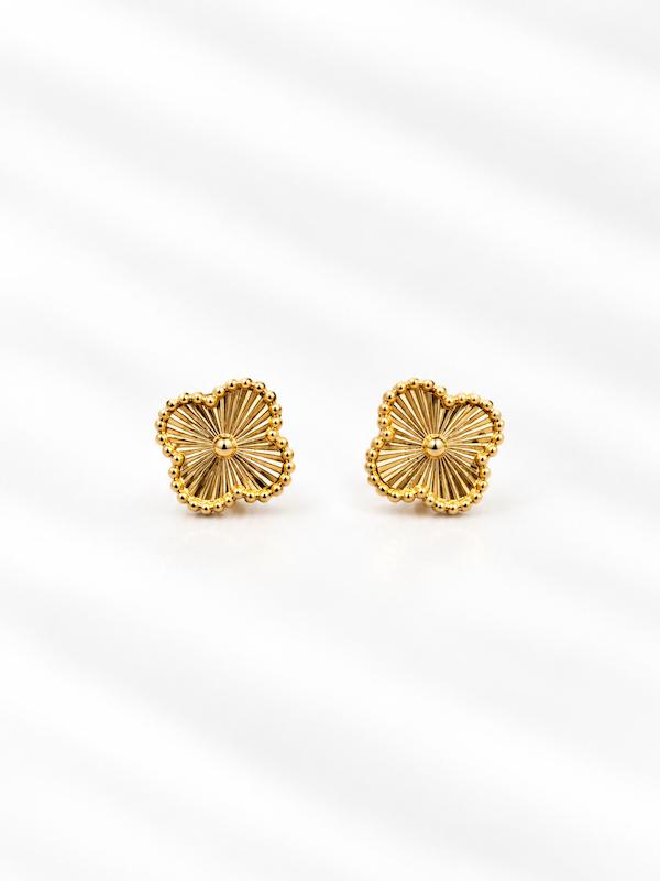 گوشواره زنانه طلا ۱۸ عیار گوشواره ونکلیف طلای شیک