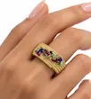 انگشتر زنانه طلا ۱۸ عیار انگشتر یاقوت سوپر لوکس(وزن سنگ کسر شده) ایلی گالری