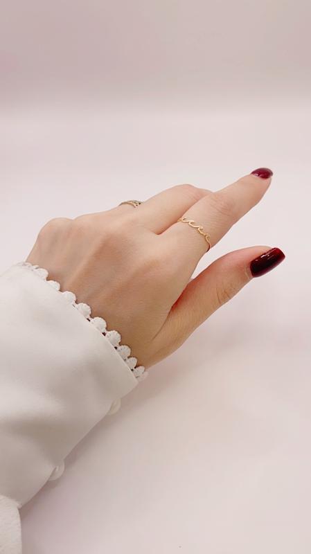 انگشتر زنانه طلا ۱۸ عیار انگشتر دو طرفه موج و ماهی گالری امانت Amanat fine jewellery