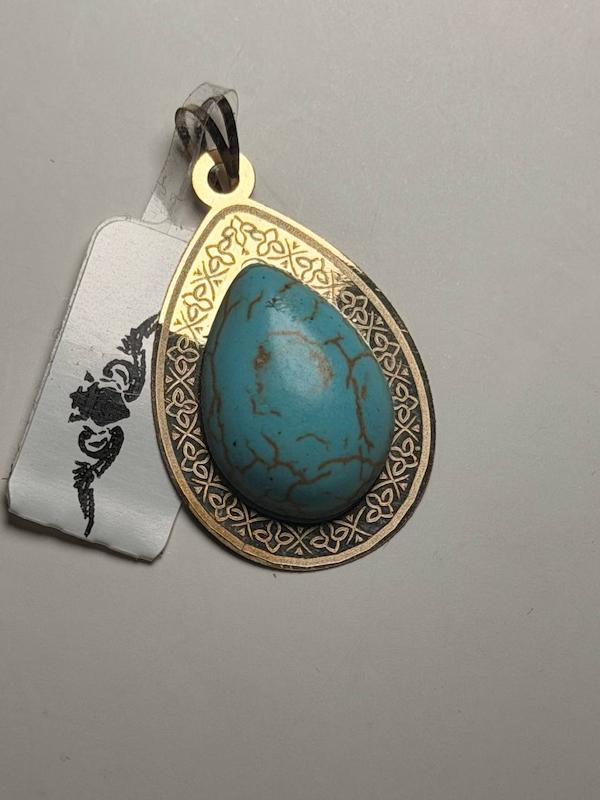 آویز زنانه طلا ۱۸ عیار آویز طلای زنانه مدل فیروزه کد 12457 زرکیاوان