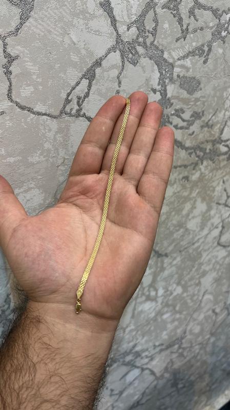 دستبند زنانه طلا ۱۸ عیار بیزمارک غزل گالری