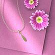 گردنبند طلا 18 عیار زنانه مدوپد مدل اشک کد QQ1270