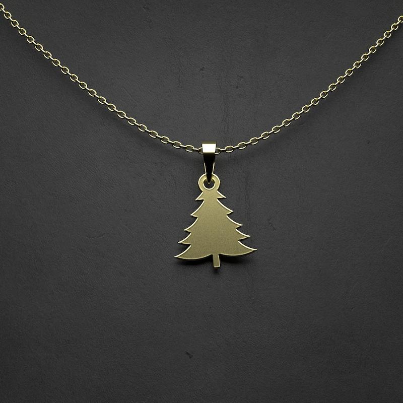 گردنبند طلا 18 عیار زنانه مدوپد مدل درخت کد R1051