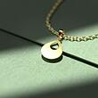 گردنبند طلا اشک 18 عیار  کد OO1030