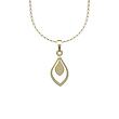 گردنبند طلا اشک 18 عیار  کد OO1156